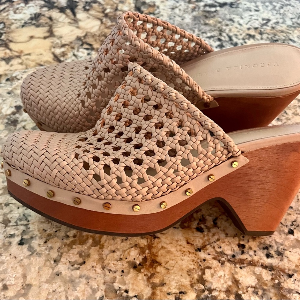 Veronica Beard Leather Hardie Clog  sold out online
